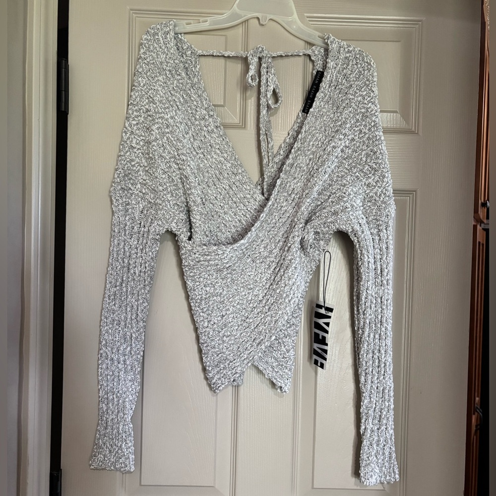 Knit Wrap sweater